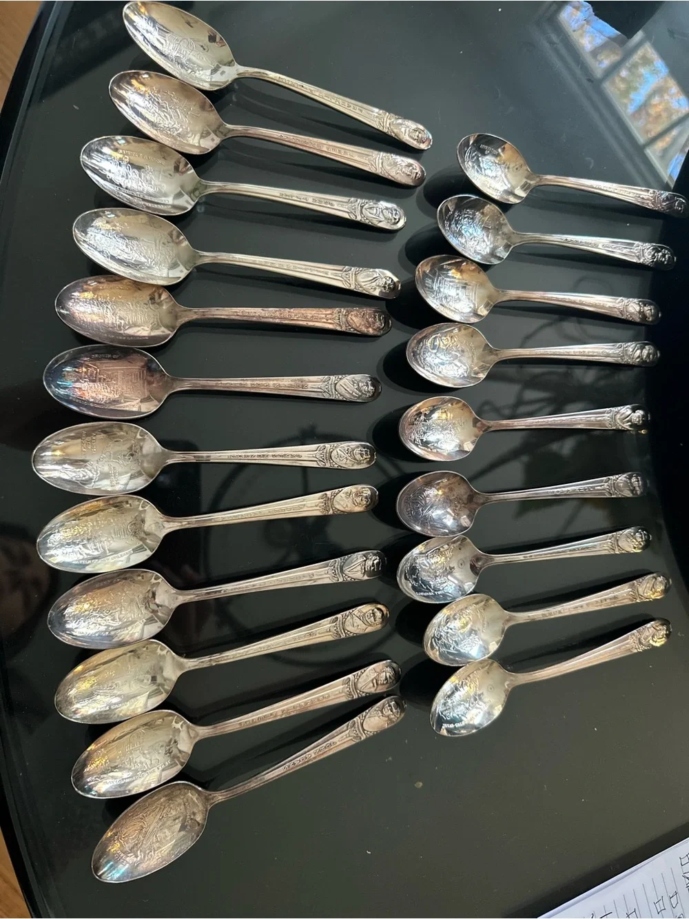 Vintage Wm Rogers IS Silverplate US President Commemorative Spoon Lot of 21